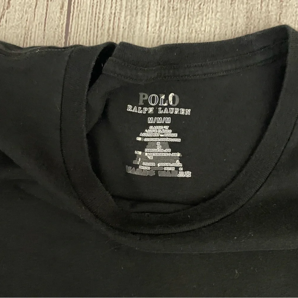 POLO by RALPH LAUREN Men’s Black Short Sleeve Crewneck T-Shirt Size Medium